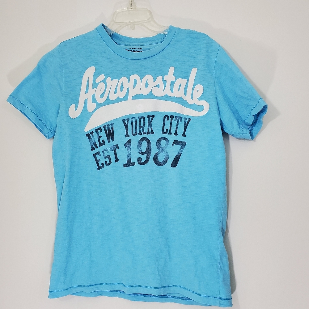 Aeropostale New York City Blue Tee, Size Medium